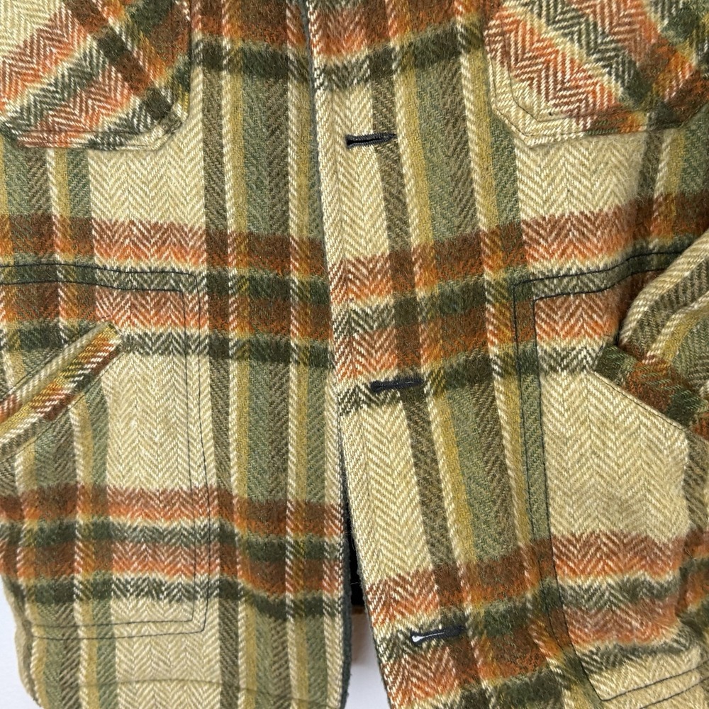 Vintage McGregor Wool Mackinaw Jacket 44 Plaid Lumberjack Outdoor USA Made READ - Picture 4 of 8